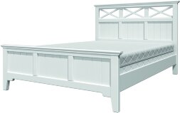 Кровать из массива Грация-5, античный белый