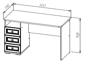 Стол СТ-101 Александрия (серия 3)  