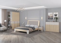 Кровать с подсветкой Беатрис (подъемный механизм)