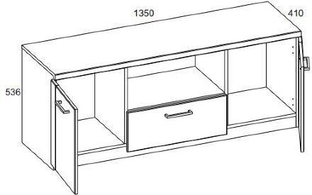 Тумба 1350 RTV 2D1SN DOORSET  