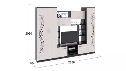 Стенка Венера, дуб белфорт с рисунком 